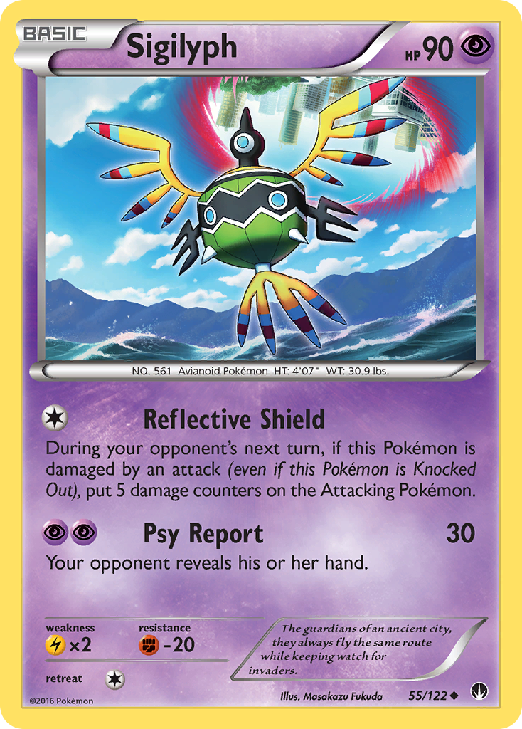 Sigilyph (55/122) [XY: BREAKpoint] | Jack's On Queen