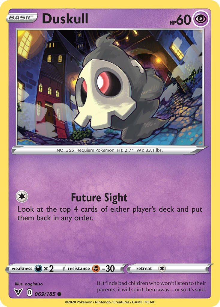 Duskull (069/185) [Sword & Shield: Vivid Voltage] | Jack's On Queen