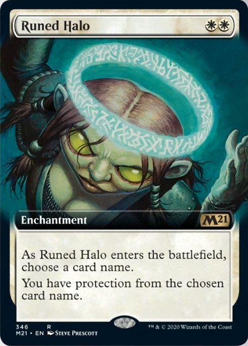 Runed Halo (Extended Art) [Core Set 2021] | Jack's On Queen