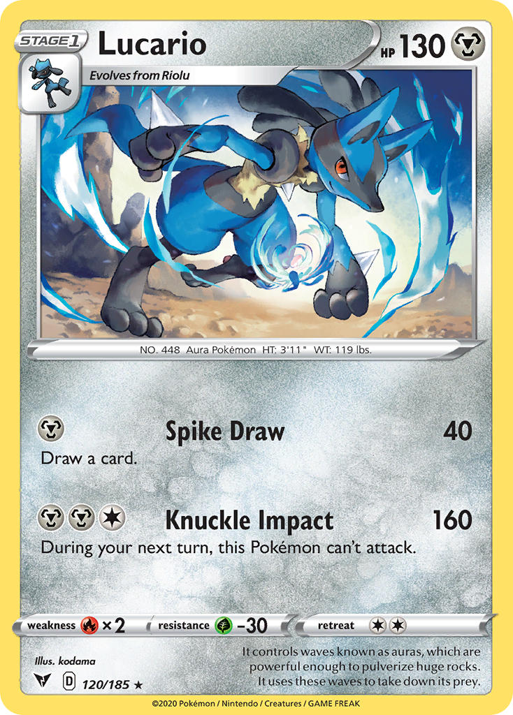 Lucario (120/185) [Sword & Shield: Vivid Voltage] | Jack's On Queen