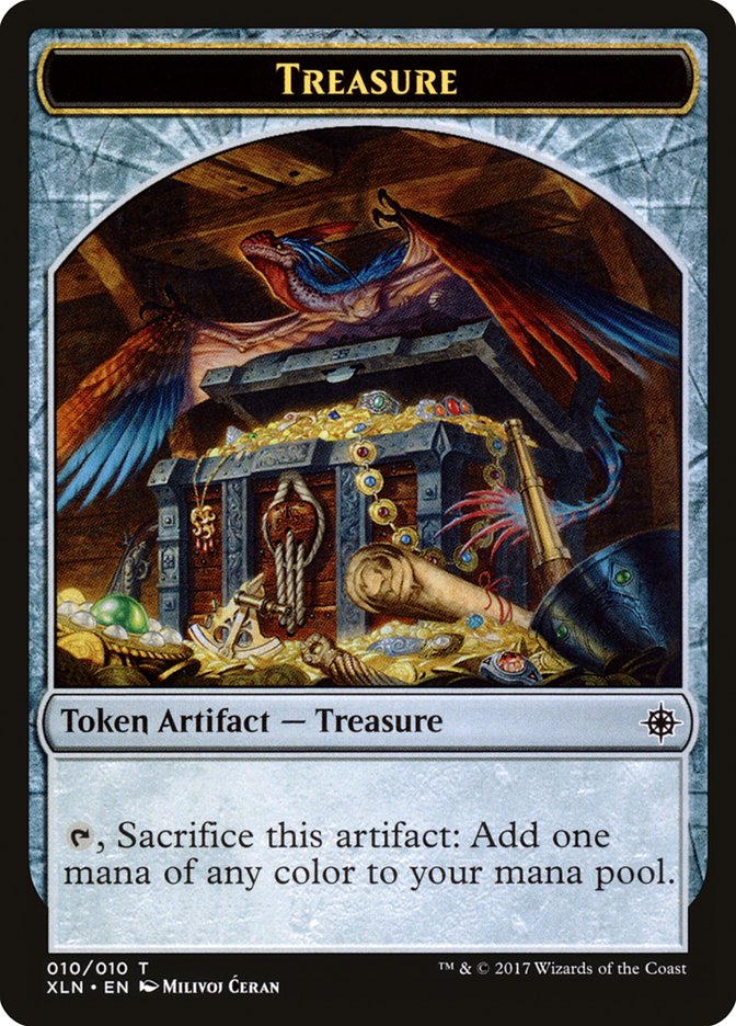 Treasure (010/010) [Ixalan Tokens] | Jack's On Queen