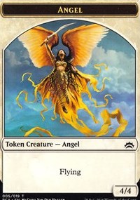 Angel // Saproling Double-sided Token [Planechase Anthology Tokens] | Jack's On Queen