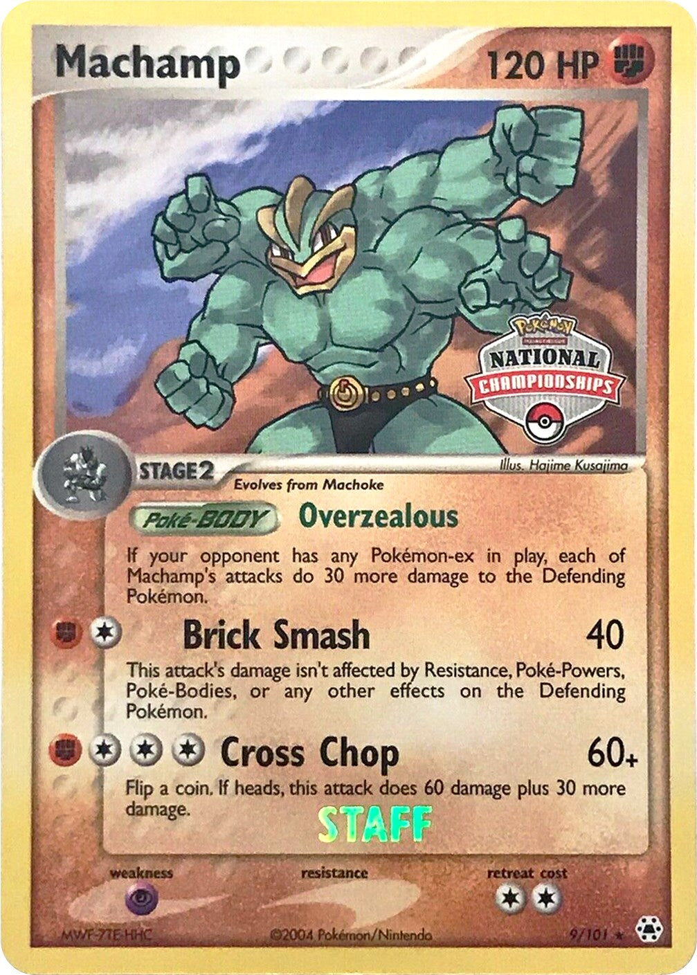 Machamp (9/101) (National Championships Promo) (Staff) [EX: Hidden Legends] | Jack's On Queen