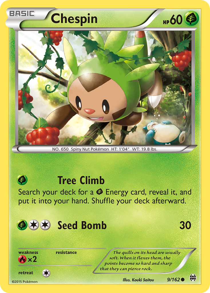 Chespin (9/162) [XY: BREAKthrough] | Jack's On Queen