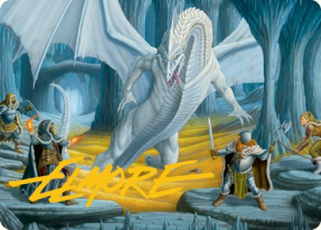 Cave of the Frost Dragon Art Card (Gold-Stamped Signature) [Dungeons & Dragons: Adventures in the Forgotten Realms Art Series] | Jack's On Queen