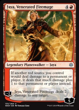 Jaya, Venerated Firemage [War of the Spark] | Jack's On Queen