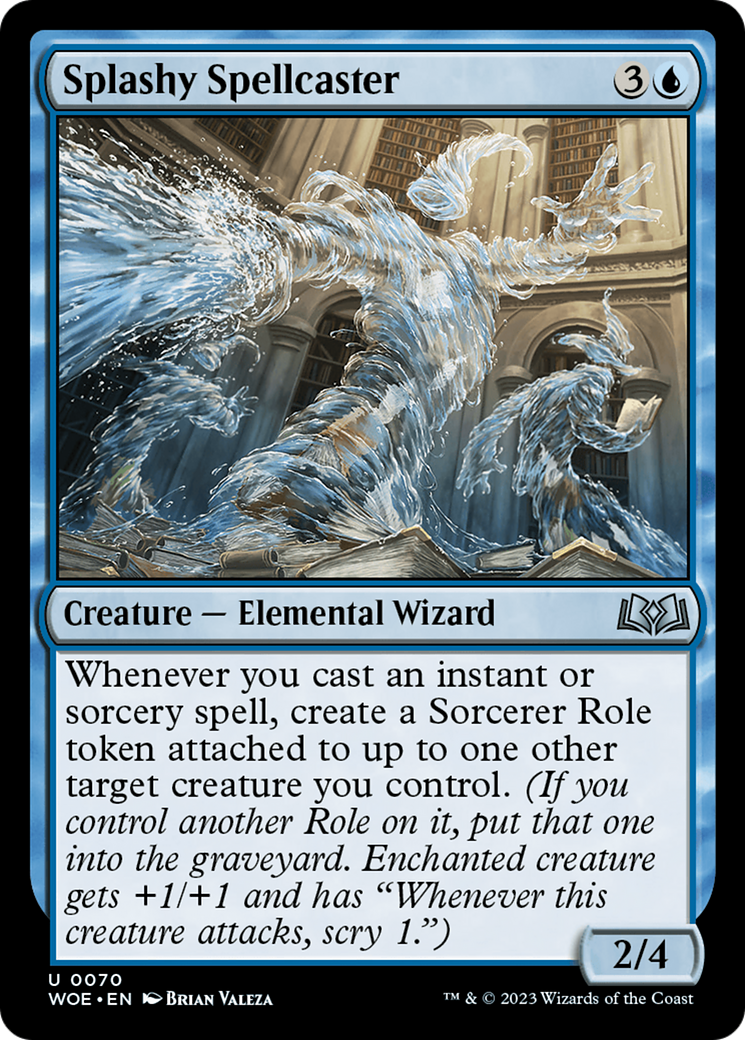 Splashy Spellcaster [Wilds of Eldraine] | Jack's On Queen