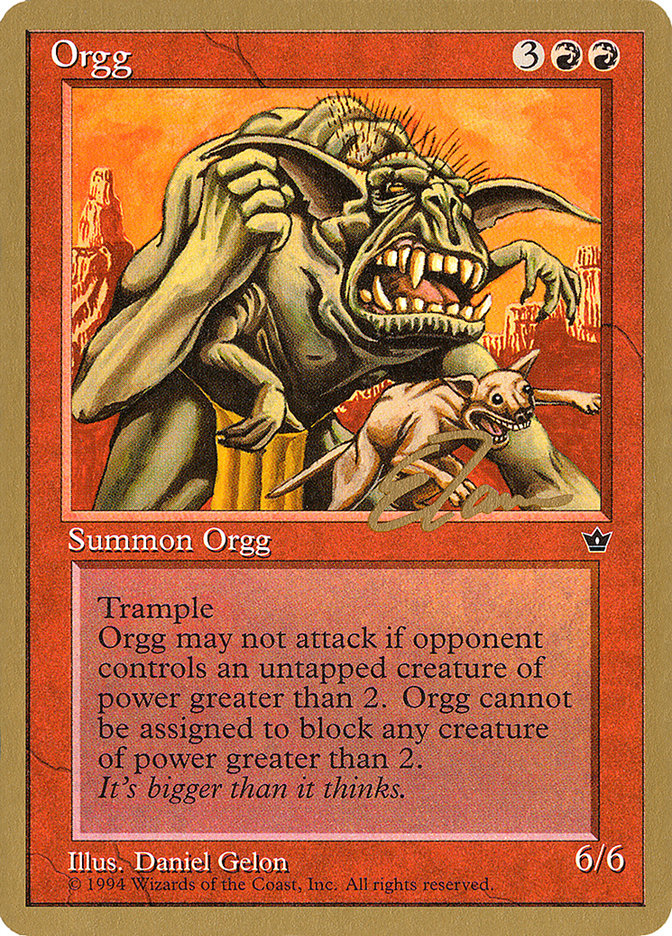 Orgg (Eric Tam) [Pro Tour Collector Set] | Jack's On Queen