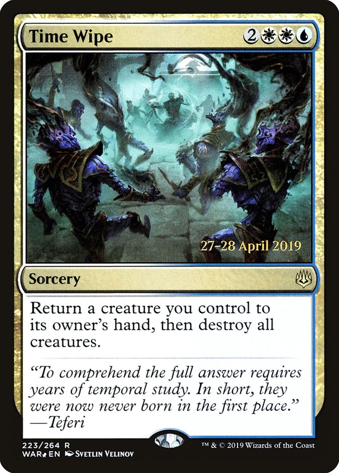 Time Wipe  [War of the Spark Prerelease Promos] | Jack's On Queen