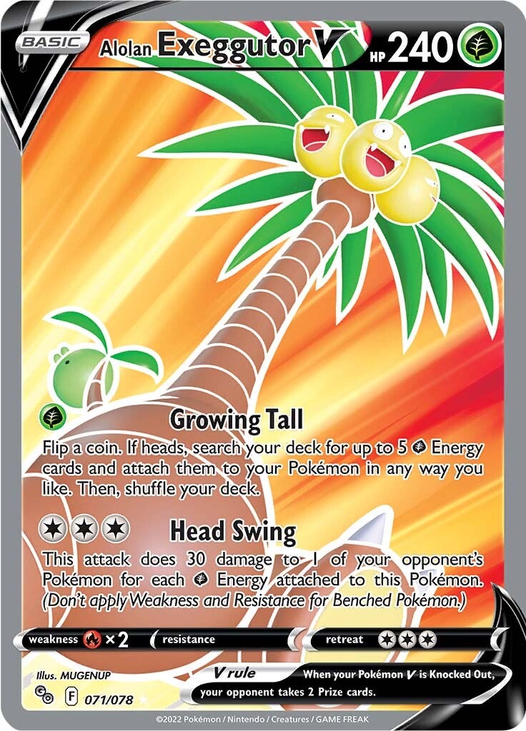 Alolan Exeggutor V (071/078) [Pokémon GO] | Jack's On Queen