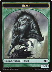 Elemental // Beast (019/036) Double-sided Token [Commander 2014 Tokens] | Jack's On Queen