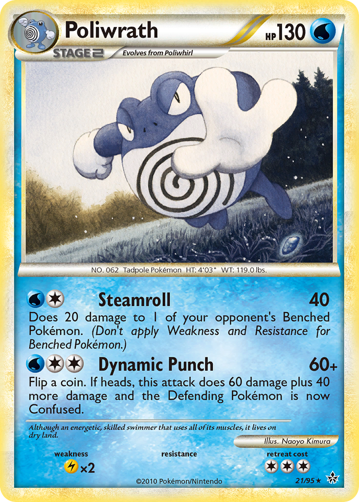 Poliwrath (21/95) [HeartGold & SoulSilver: Unleashed] | Jack's On Queen