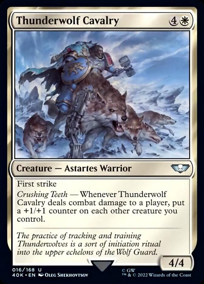 Thunderwolf Cavalry (Surge Foil) [Universes Beyond: Warhammer 40,000] | Jack's On Queen