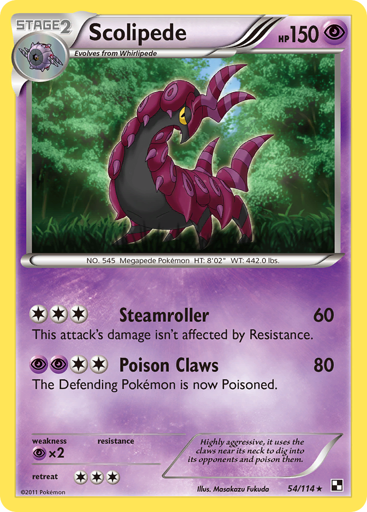 Scolipede (54/114) [Black & White: Base Set] | Jack's On Queen