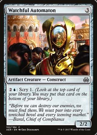 Watchful Automaton [Aether Revolt] | Jack's On Queen