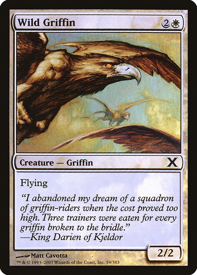 Wild Griffin (Premium Foil) [Tenth Edition] | Jack's On Queen