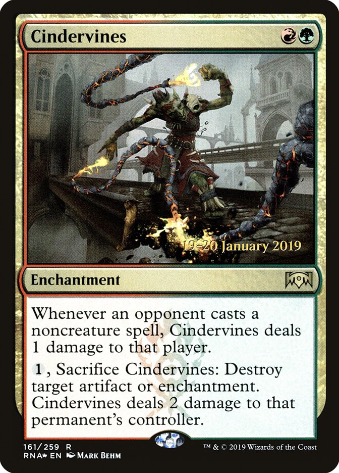 Cindervines [Ravnica Allegiance Prerelease Promos] | Jack's On Queen