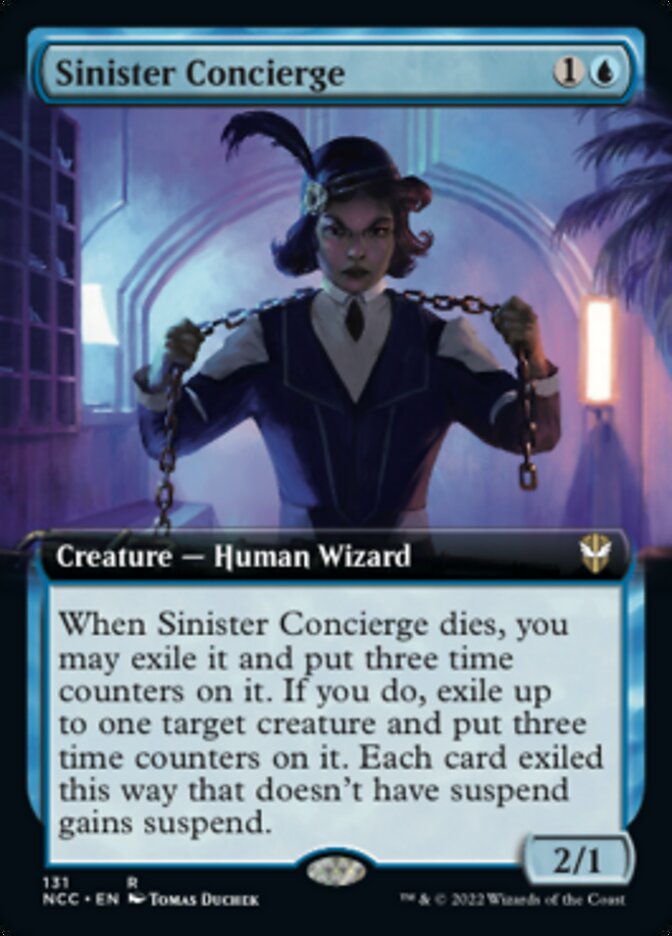 Sinister Concierge (Extended Art) [Streets of New Capenna Commander] | Jack's On Queen