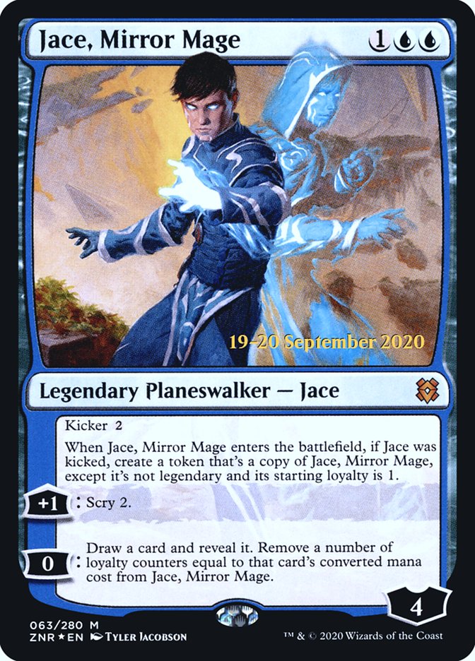 Jace, Mirror Mage  [Zendikar Rising Prerelease Promos] | Jack's On Queen