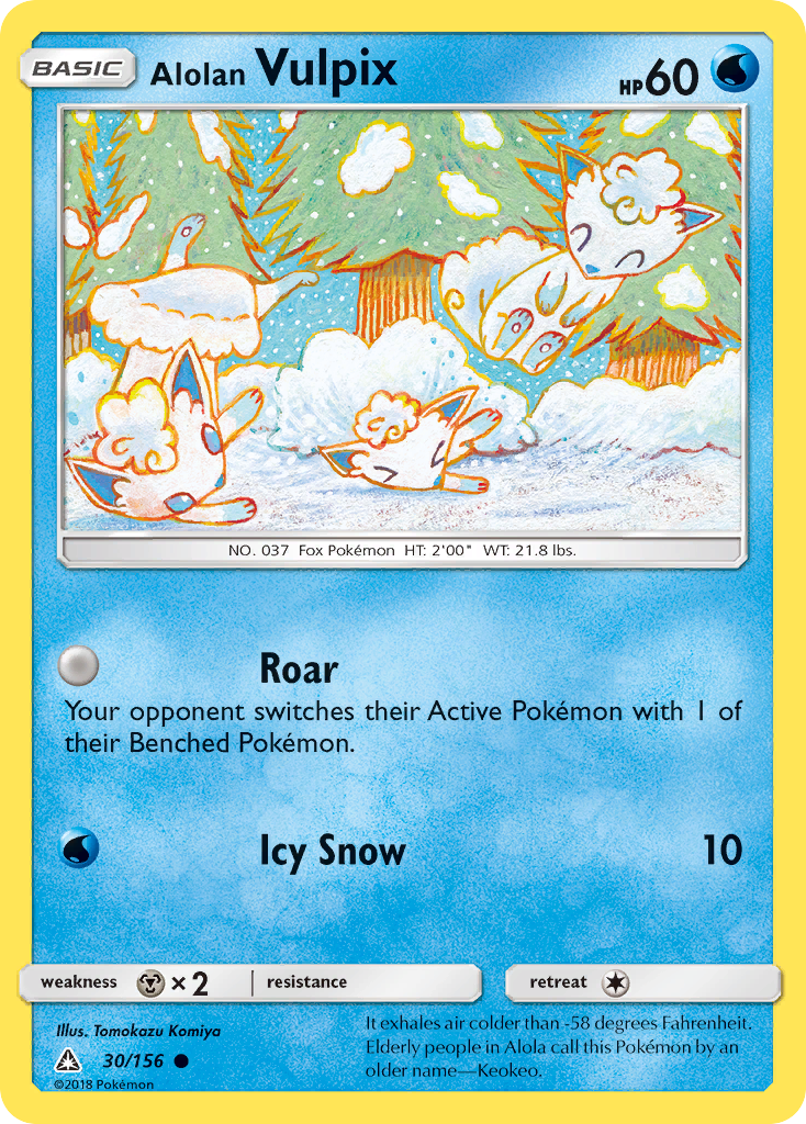 Alolan Vulpix (30/156) [Sun & Moon: Ultra Prism] | Jack's On Queen