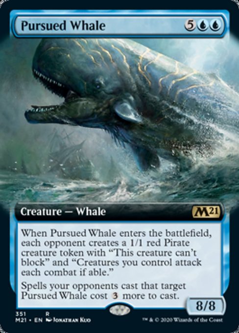 Pursued Whale (Extended Art) [Core Set 2021] | Jack's On Queen