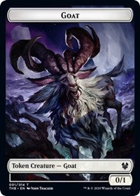 Goat // Human Soldier Double-sided Token [Theros Beyond Death Tokens] | Jack's On Queen