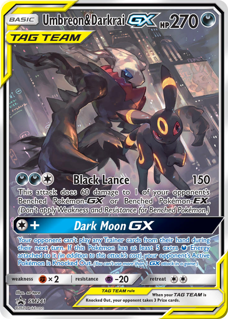 Umbreon & Darkrai GX (SM241) [Sun & Moon: Black Star Promos] | Jack's On Queen