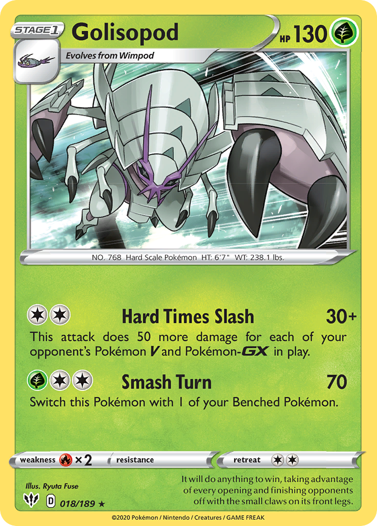 Golisopod (018/189) [Sword & Shield: Darkness Ablaze] | Jack's On Queen