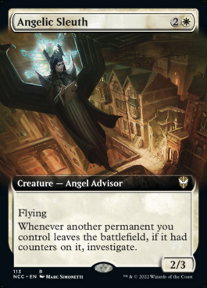 Angelic Sleuth (Extended Art) [Streets of New Capenna Commander] | Jack's On Queen