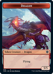 Dragon // Dragon Double-Sided Token [Starter Commander Decks] | Jack's On Queen