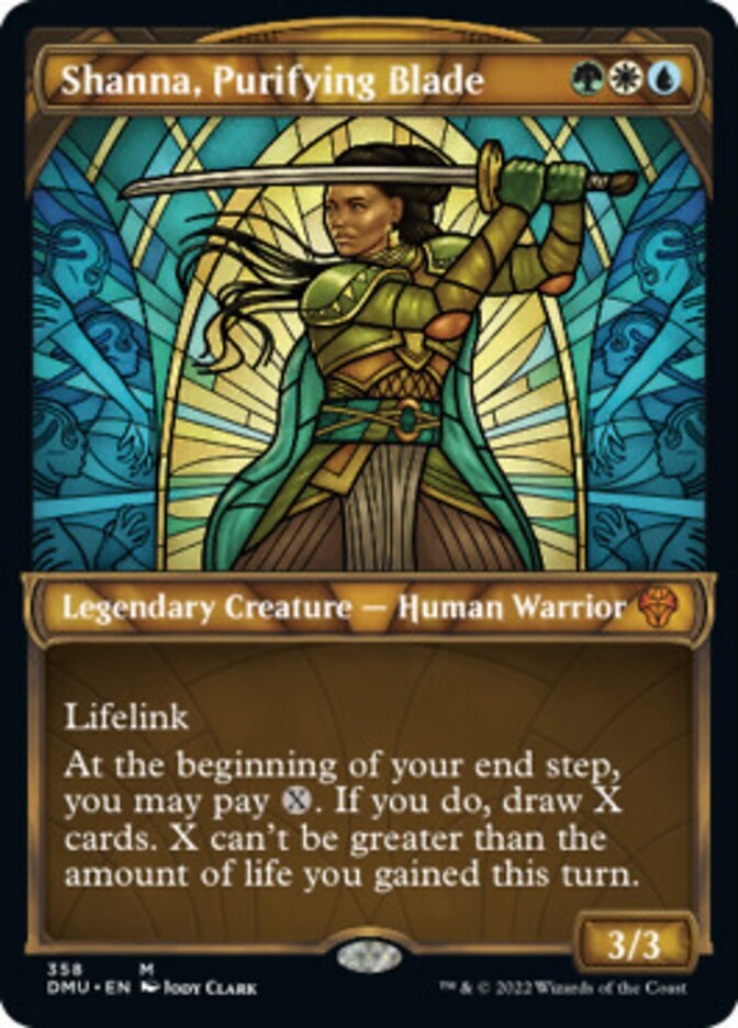 Shanna, Purifying Blade (Showcase Textured) [Dominaria United] | Jack's On Queen
