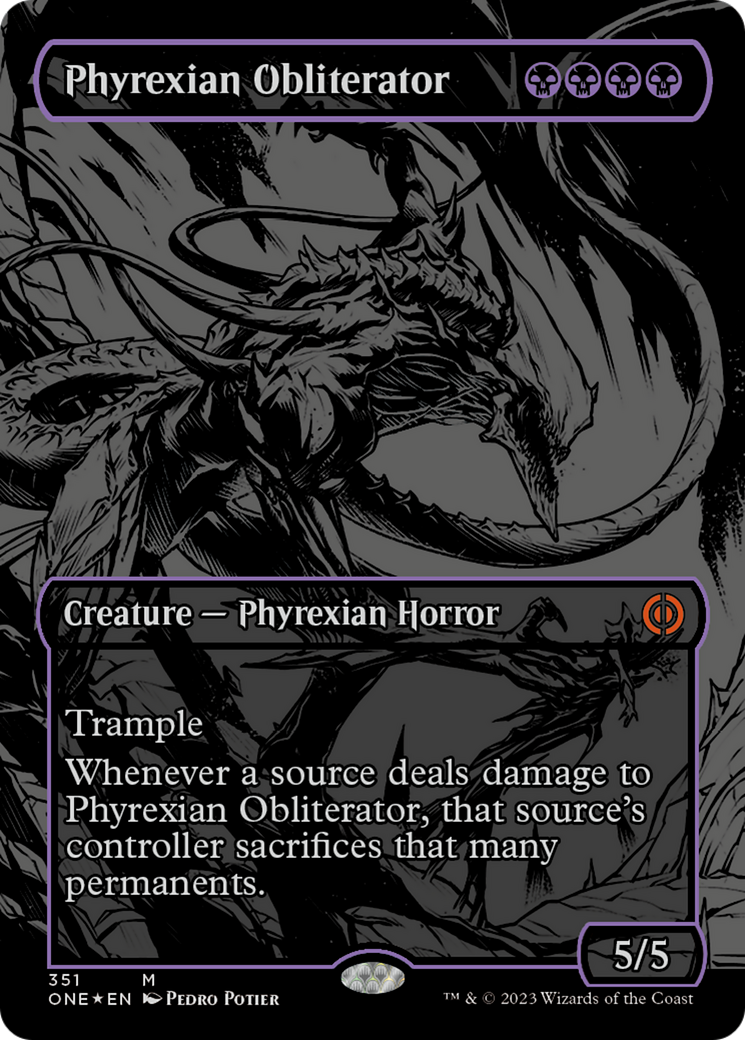 Phyrexian Obliterator (Oil Slick Raised Foil) [Phyrexia: All Will Be One] | Jack's On Queen