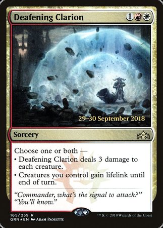 Deafening Clarion [Guilds of Ravnica Promos] | Jack's On Queen