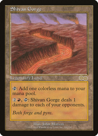 Shivan Gorge [Urza's Saga] | Jack's On Queen