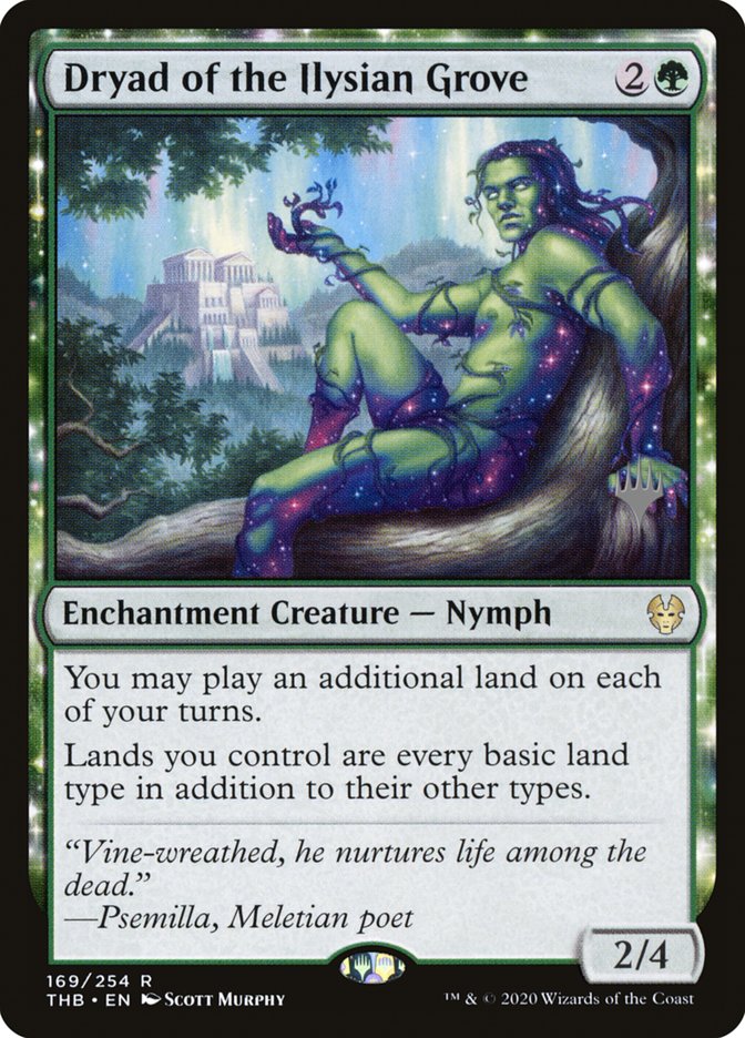 Dryad of the Ilysian Grove (Promo Pack) [Theros Beyond Death Promos] | Jack's On Queen