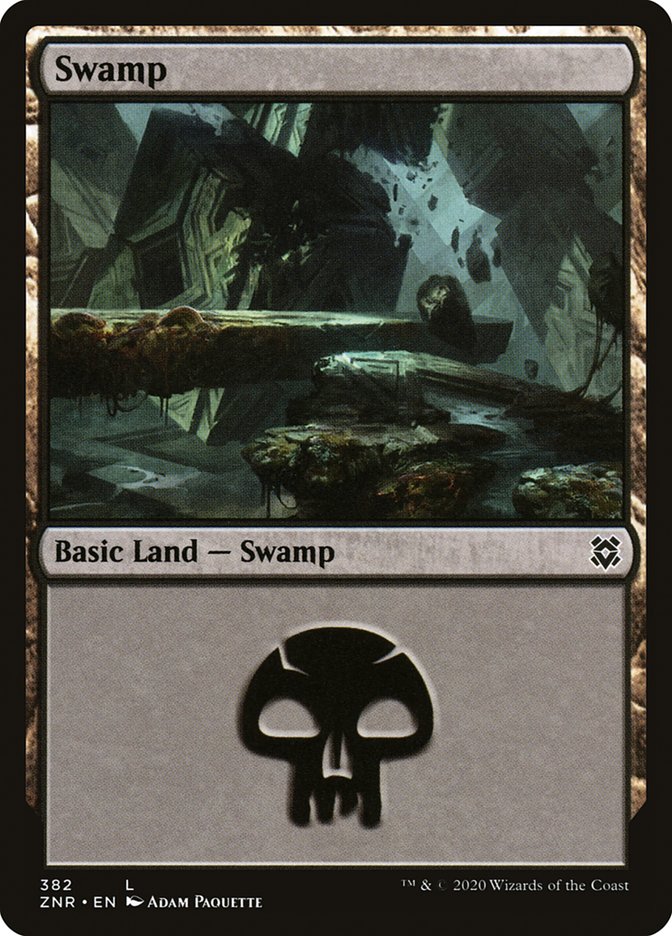 Swamp (382) [Zendikar Rising] | Jack's On Queen