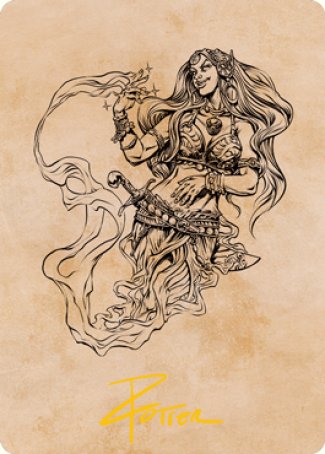 Djinni Windseer (Showcase) Art Card (Gold-Stamped Signature) [Dungeons & Dragons: Adventures in the Forgotten Realms Art Series] | Jack's On Queen