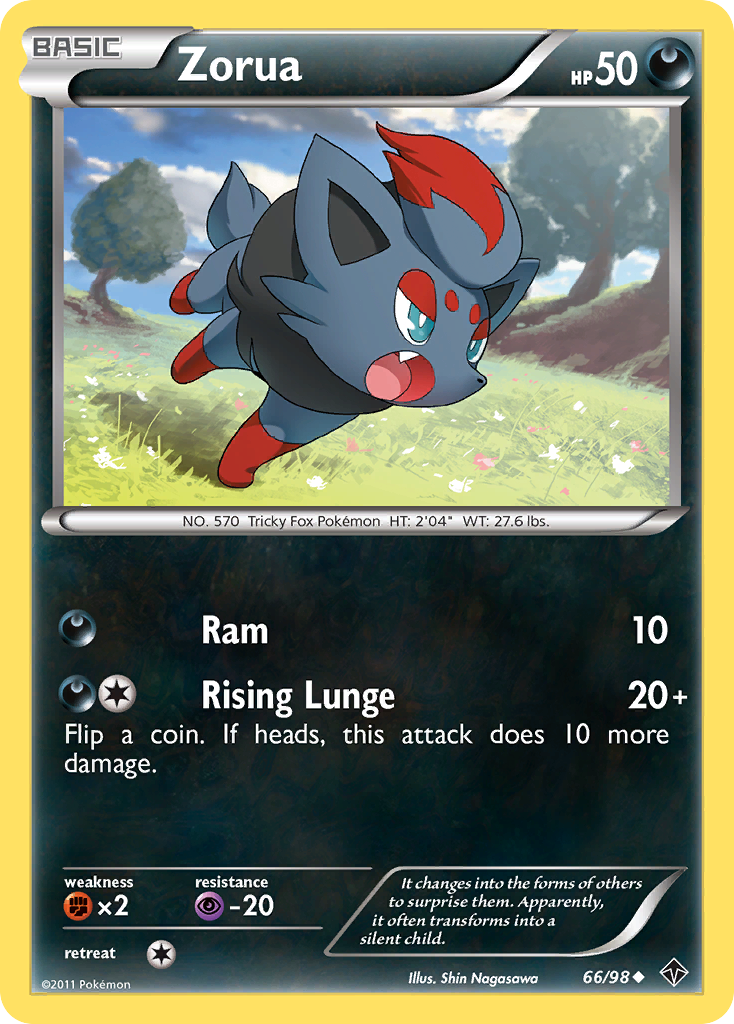 Zorua (66/98) [Black & White: Emerging Powers] | Jack's On Queen