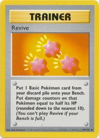 Revive (89/102) [Base Set Shadowless Unlimited] | Jack's On Queen