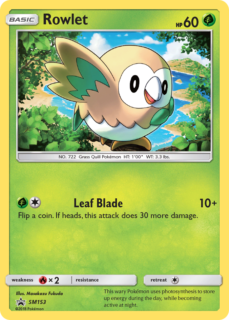 Rowlet (SM153) [Sun & Moon: Black Star Promos] | Jack's On Queen