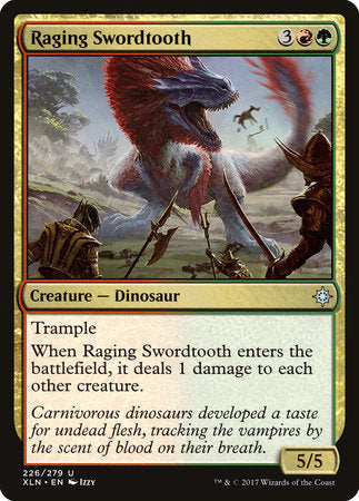 Raging Swordtooth [Ixalan] | Jack's On Queen