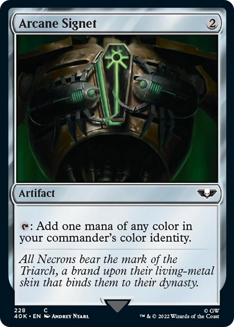 Arcane Signet (228) (Surge Foil) [Universes Beyond: Warhammer 40,000] | Jack's On Queen