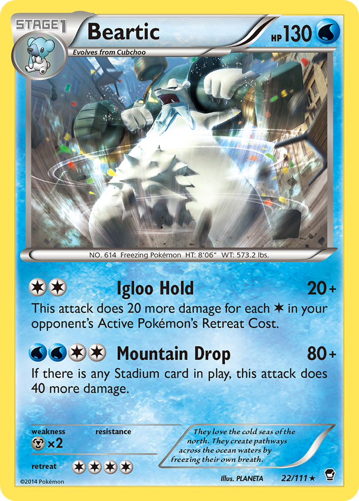 Beartic (22/111) [XY: Furious Fists] | Jack's On Queen