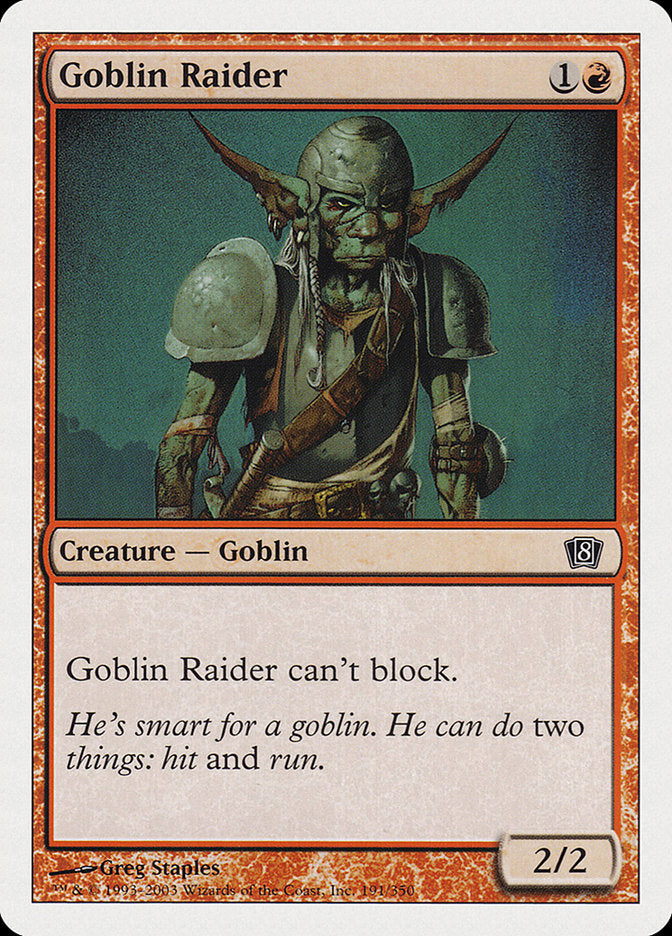 Goblin Raider [Eighth Edition] | Jack's On Queen