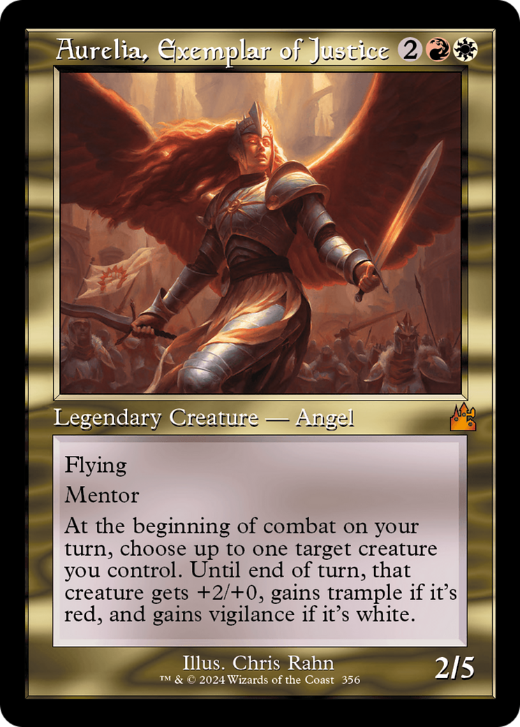 Aurelia, Exemplar of Justice (Retro) [Ravnica Remastered] | Jack's On Queen