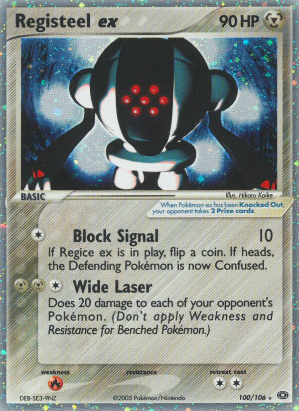 Registeel ex (100/106) [EX: Emerald] | Jack's On Queen