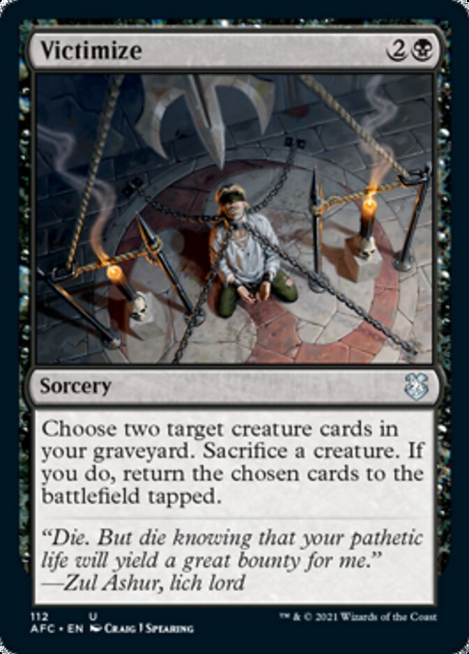 Victimize [Dungeons & Dragons: Adventures in the Forgotten Realms Commander] | Jack's On Queen