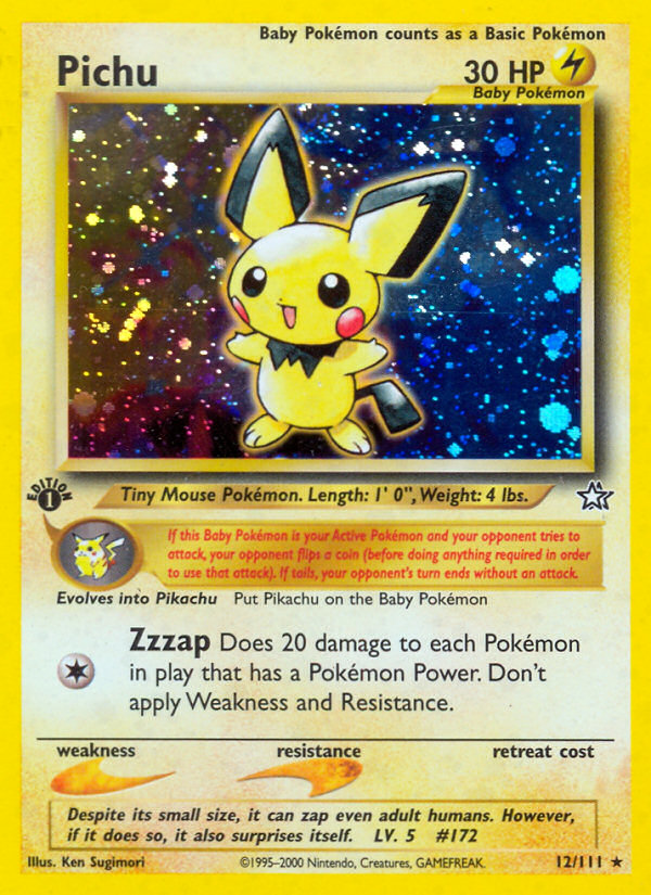 Pichu (12/111) [Neo Genesis 1st Edition] | Jack's On Queen