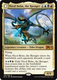 Nicol Bolas, the Ravager // Nicol Bolas, the Arisen [Core Set 2019] | Jack's On Queen