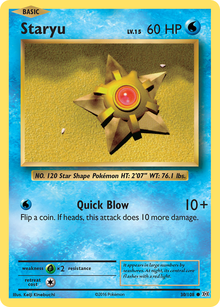 Staryu (30/108) [XY: Evolutions] | Jack's On Queen